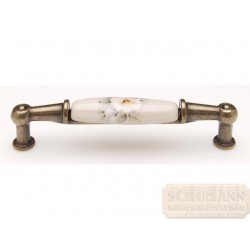 Antikolt fogantyú - zöld virág