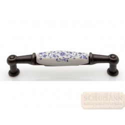 Antikolt fogantyú - zöld virág