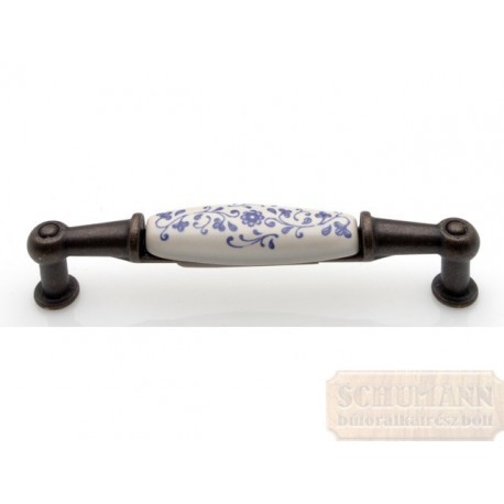 Antikolt fogantyú - zöld virág