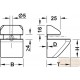 Polc tartó 4-25mm